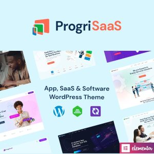 ProgriSaaS - Creative Landing Page WordPress Theme