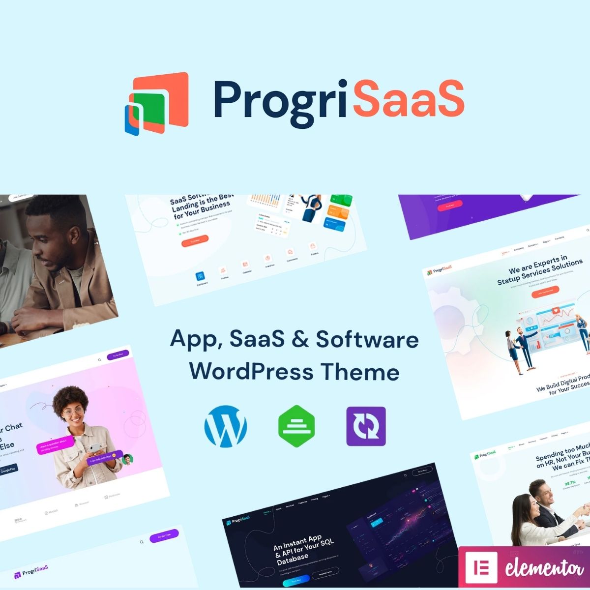 ProgriSaaS - Creative Landing Page WordPress Theme ProgriSaaS - Creative Landing Page WordPress Theme