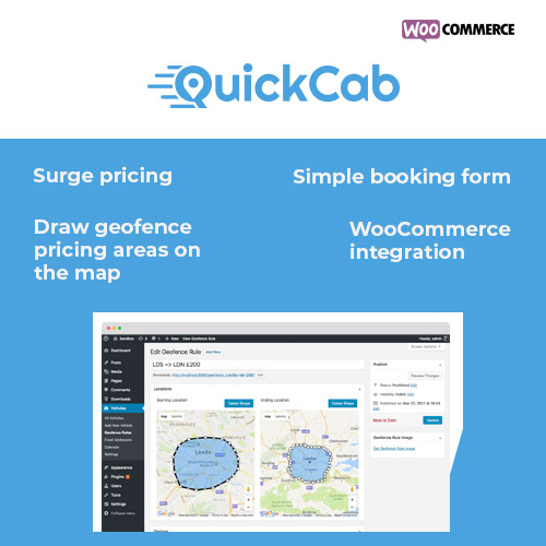 QuickCab: WooCommerce Taxi Booking Plugin QuickCab: WooCommerce Taxi Booking Plugin