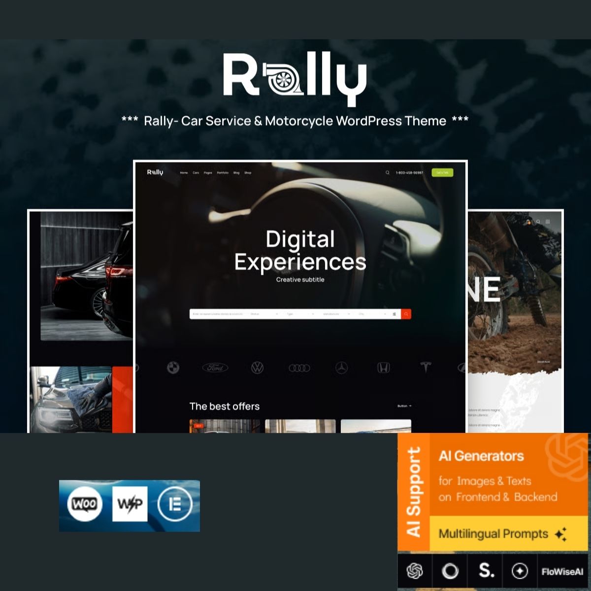 Rally - Car Service & Motorcycle WordPress Theme Rally - Car Service & Motorcycle WordPress Theme