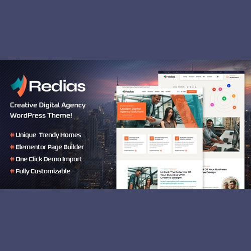 Redias - Creative Digital Agency WordPress Theme Redias - Creative Digital Agency WordPress Theme