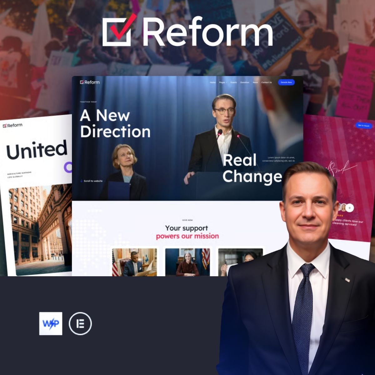 Reform - Political Campaign & Government WordPress Theme Reform - Political Campaign & Government WordPress Theme