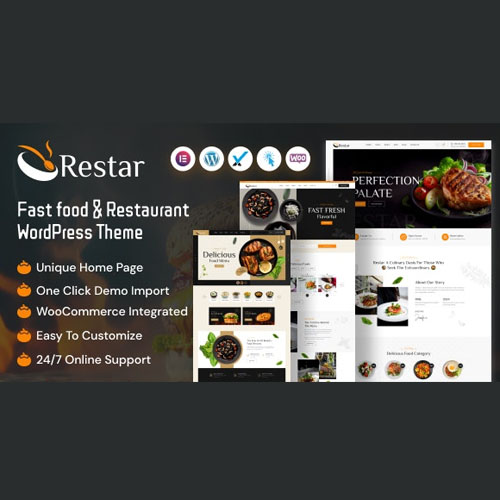 Restar - Fast Food & Restaurant WordPress Theme Restar - Fast Food & Restaurant WordPress Theme