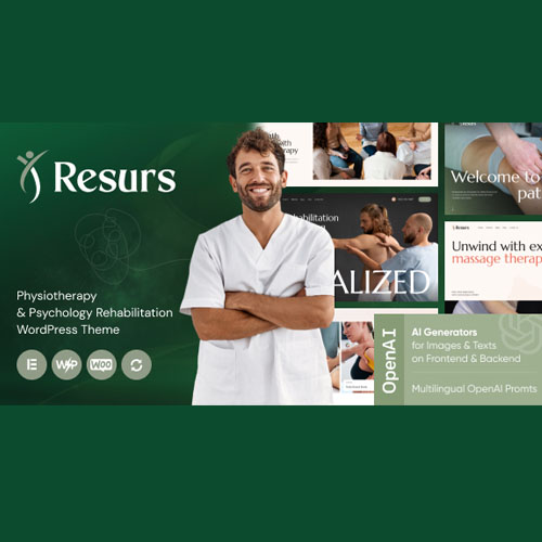 Resurs - Physiotherapy & Psychology Rehabilitation WordPress Theme Resurs - Physiotherapy & Psychology Rehabilitation WordPress Theme