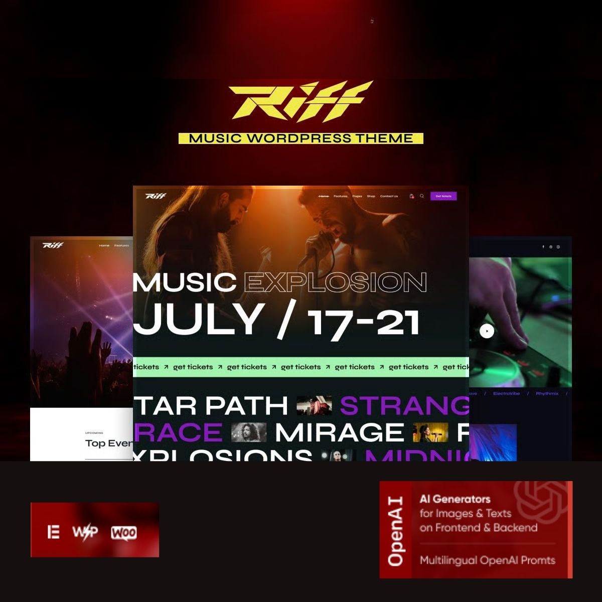 Riff - Band, Concert & Festival WordPress Theme Riff - Band, Concert & Festival WordPress Theme