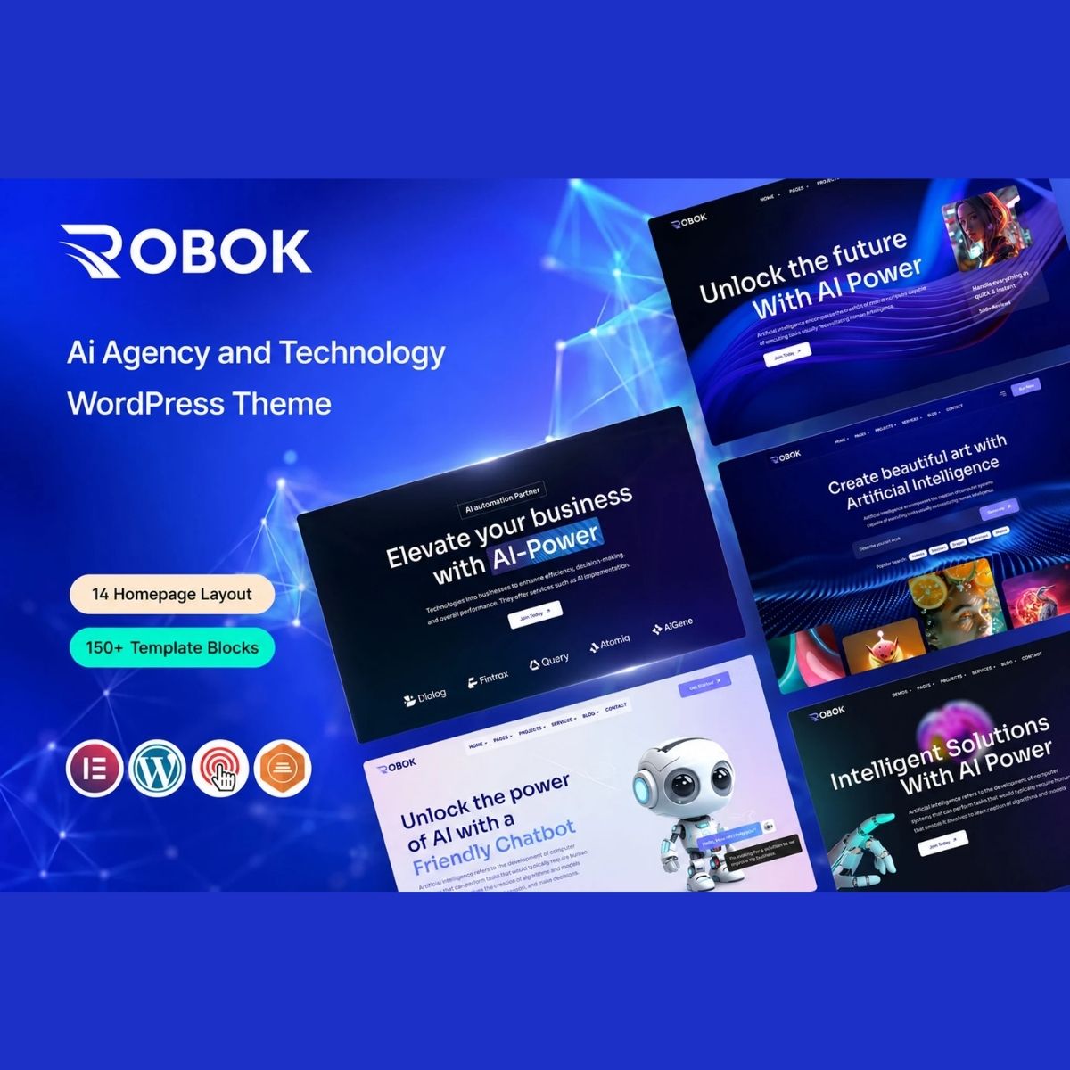 Robok - AI Agency WordPress Theme Robok - AI Agency WordPress Theme