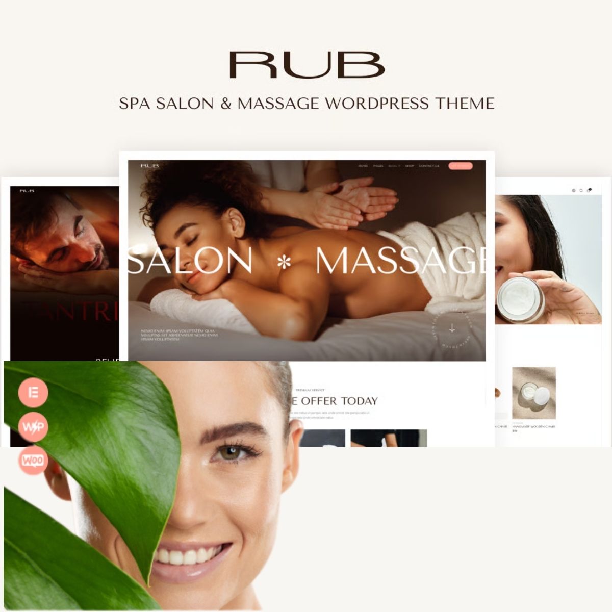 Rub - Spa Salon, Massage & Wellness WordPress Theme Rub - Spa Salon, Massage & Wellness WordPress Theme