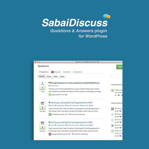 Sabai Discuss Plugin for WordPress Sabai Discuss Plugin for WordPress
