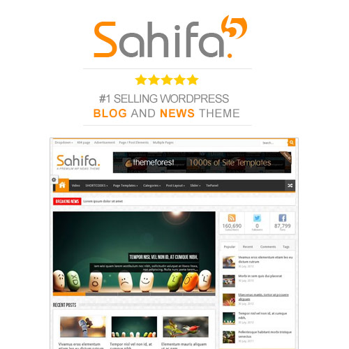 Sahifa - Responsive WordPress News / Magazine / Blog Theme Sahifa - Responsive WordPress News / Magazine / Blog Theme