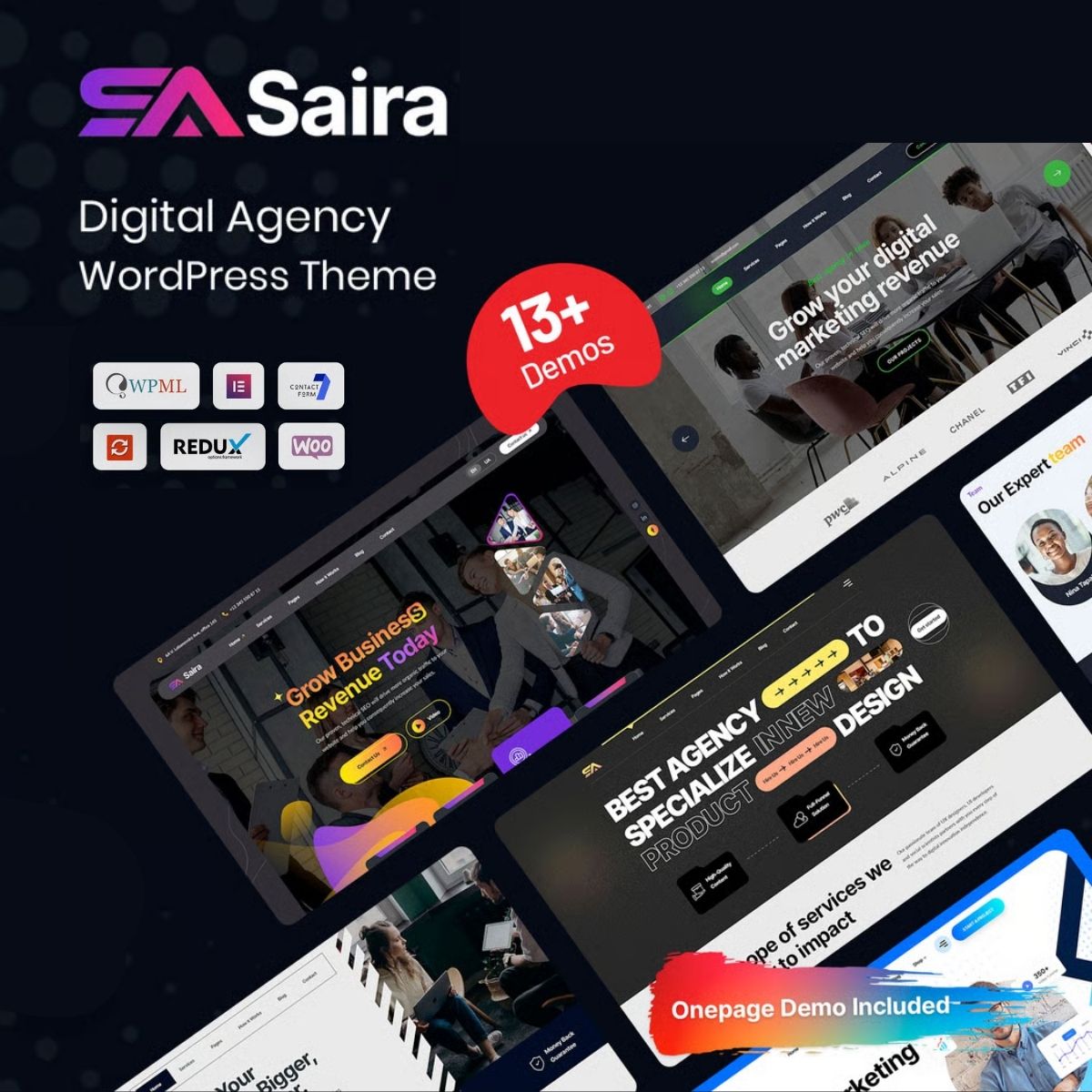 Saira - Digital Agency WordPress Theme Saira - Digital Agency WordPress Theme