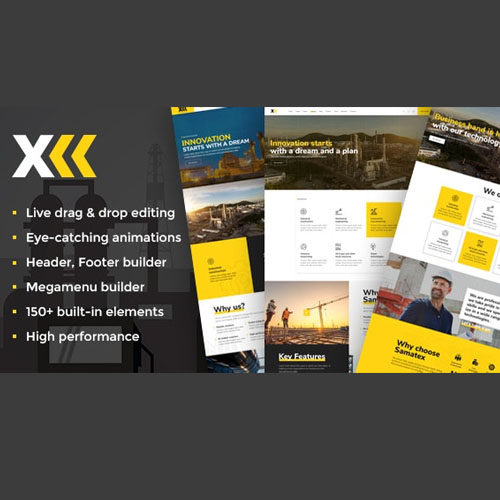 Samatex - Industrial WordPress Theme + Woocommerce Samatex - Industrial WordPress Theme + Woocommerce