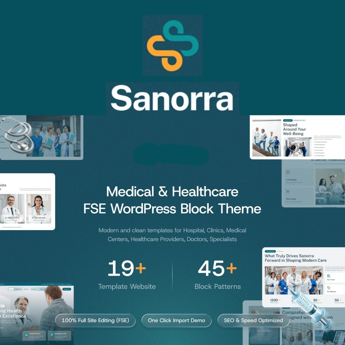 Sanorra – Medical & Healthcare FSE WordPress Block Theme Sanorra – Medical & Healthcare FSE WordPress Block Theme