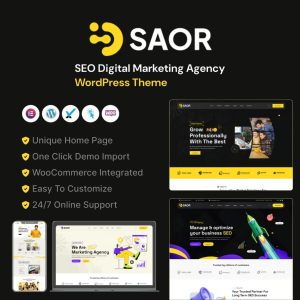 Saor - AI SEO Digital Marketing Agency WordPress Theme