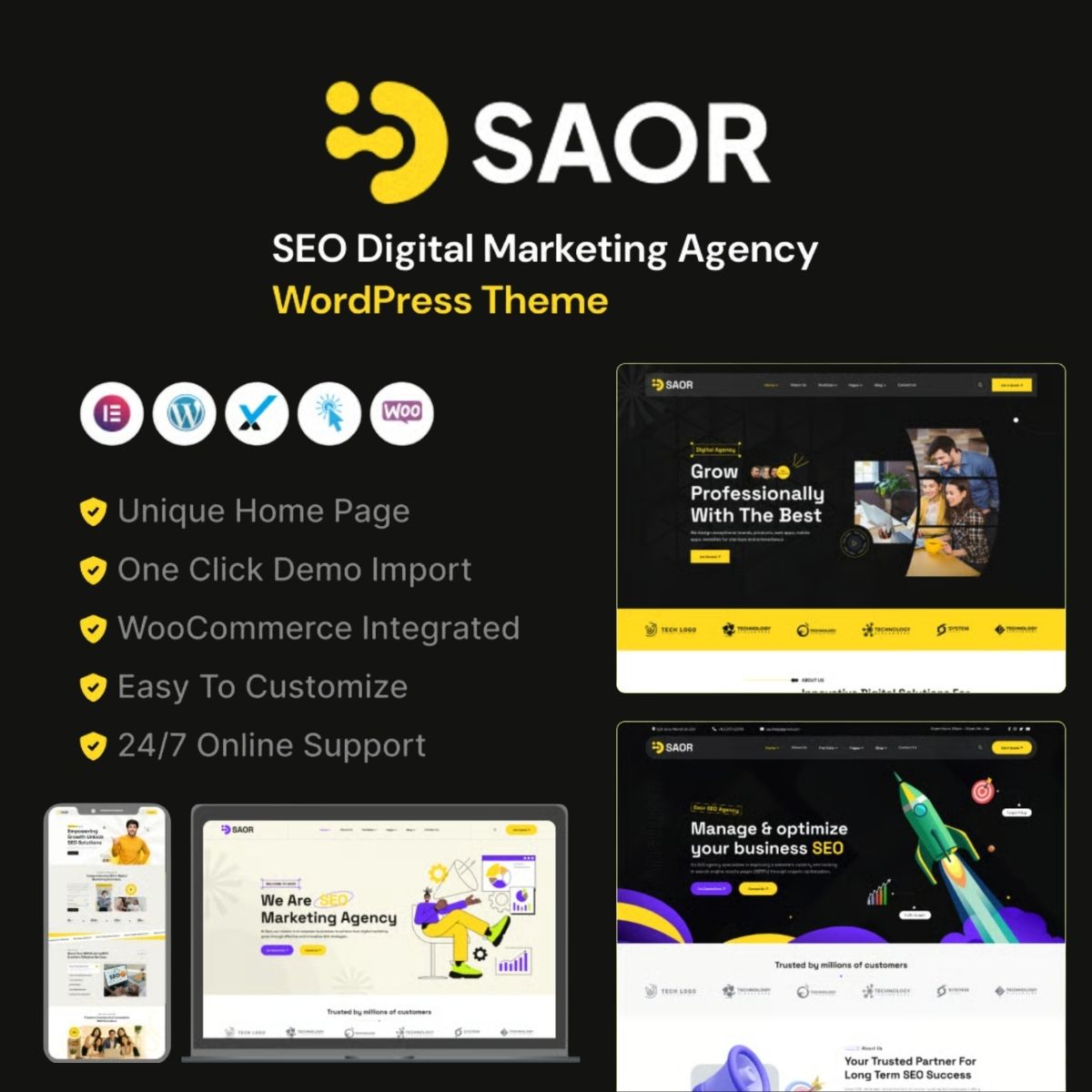 Saor - AI SEO Digital Marketing Agency WordPress Theme Saor - AI SEO Digital Marketing Agency WordPress Theme