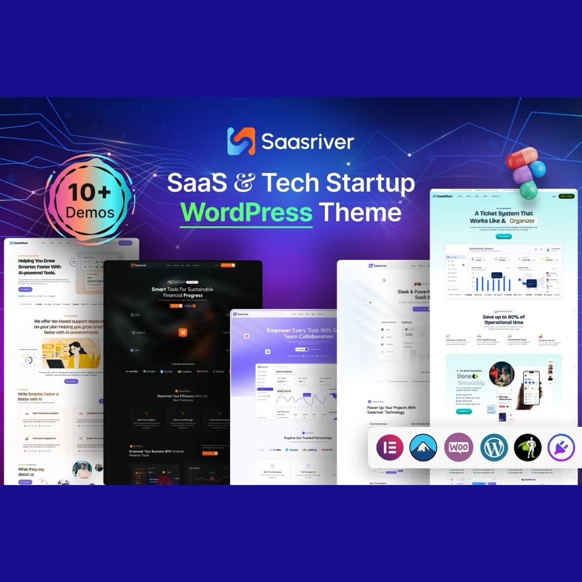 SassRiver - SaaS & Tech Startup WordPress Theme SassRiver - SaaS & Tech Startup WordPress Theme