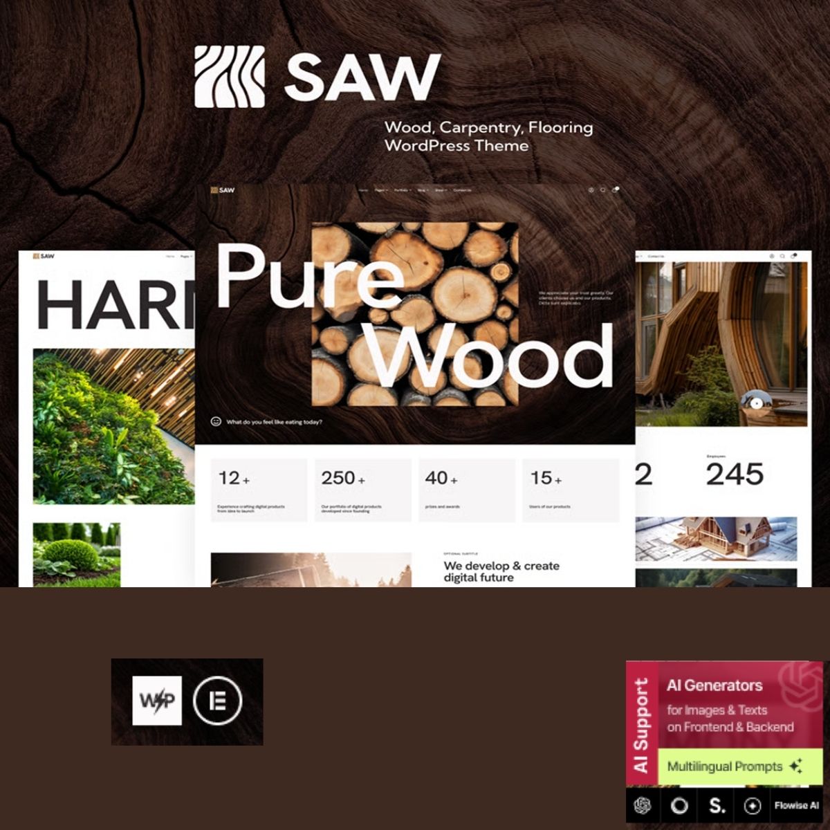 Saw - Wood, Carpentry, Flooring WordPress Theme Saw - Wood, Carpentry, Flooring WordPress Theme