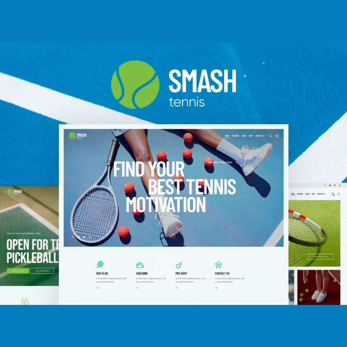 Smash - Padel, Squash & Tennis WordPress Theme Smash - Padel, Squash & Tennis WordPress Theme