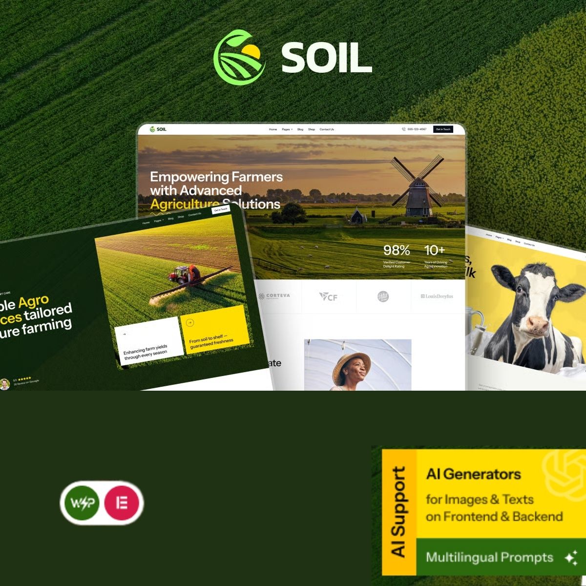 Soil - Organic Farm Agriculture WordPress Theme Soil - Organic Farm Agriculture WordPress Theme