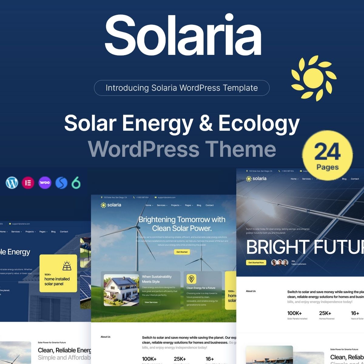 Solaria - Solar Energy & Ecology WordPress Theme Solaria - Solar Energy & Ecology WordPress Theme