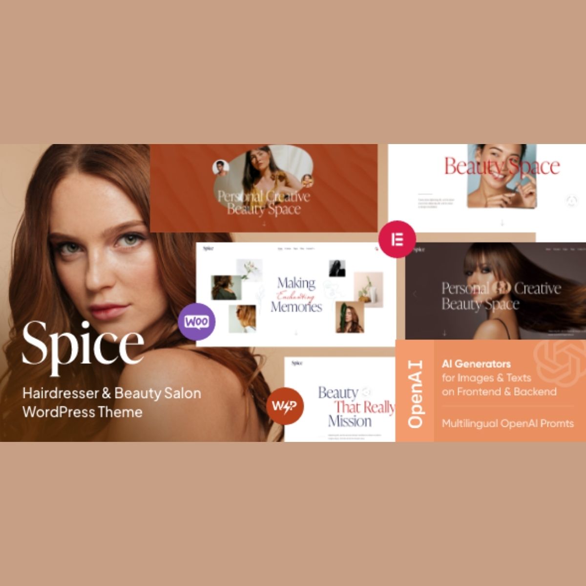 Spice - Beauty & Hair Salon WordPress Theme Spice - Beauty & Hair Salon WordPress Theme