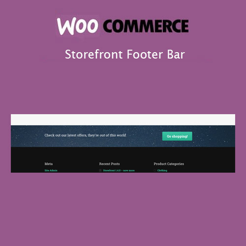 Storefront Footer Bar Storefront Footer Bar