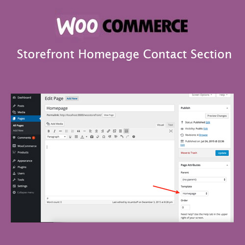 Storefront Homepage Contact Section Storefront Homepage Contact Section