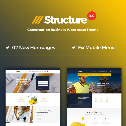 Structure - Construction WordPress Theme Structure - Construction WordPress Theme