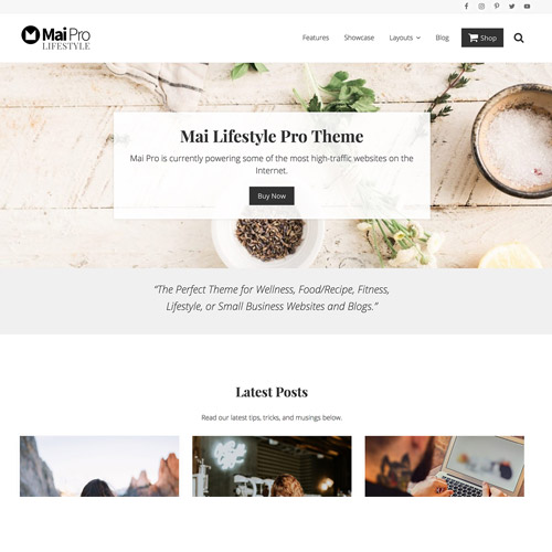 StudioPress Mai Lifestyle Pro Genesis WordPress Theme StudioPress Mai Lifestyle Pro Genesis WordPress Theme