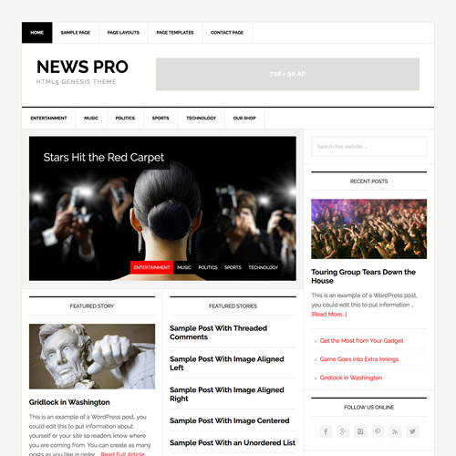 StudioPress News Pro Genesis WordPress Theme StudioPress News Pro Genesis WordPress Theme