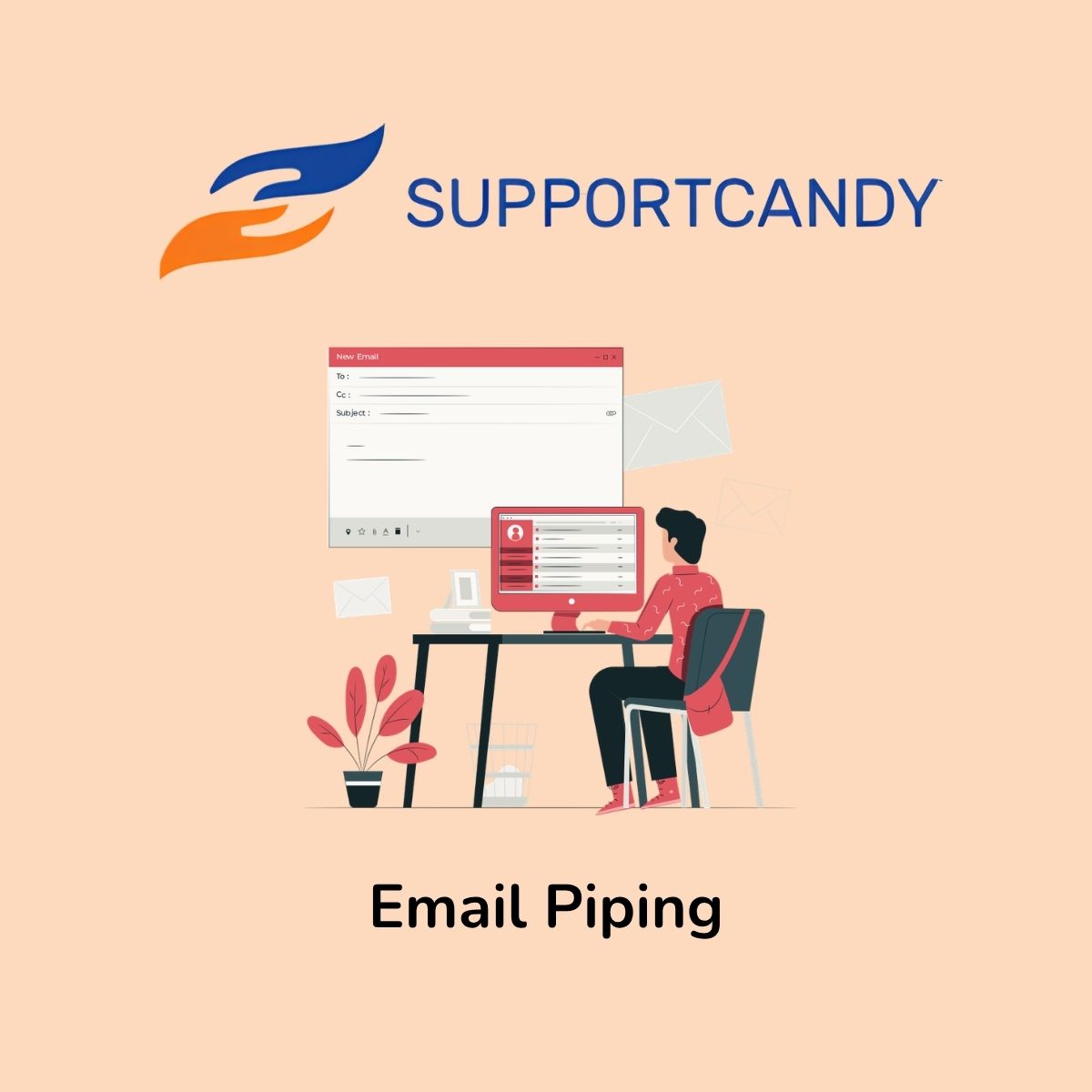 SupportCandy Email Piping SupportCandy Email Piping