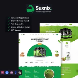 Suxnix - Health Supplement WordPress Theme