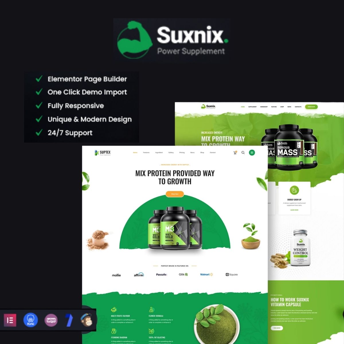 Suxnix - Health Supplement WordPress Theme Suxnix - Health Supplement WordPress Theme