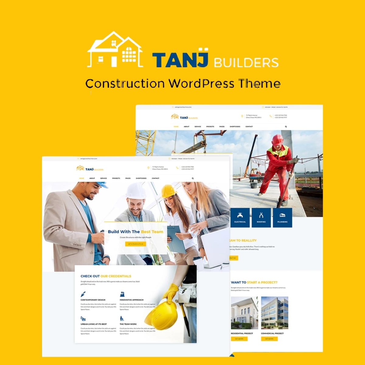 Tanj - Construction WordPress Theme Tanj - Construction WordPress Theme