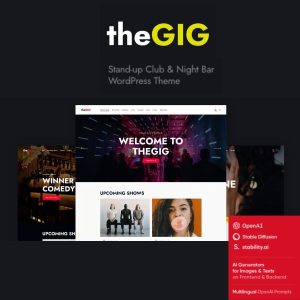 The Gig - Stand-up Club & Night Bar WordPress Theme