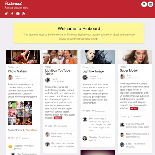 Themify Pinboard WordPress Theme Themify Pinboard WordPress Theme