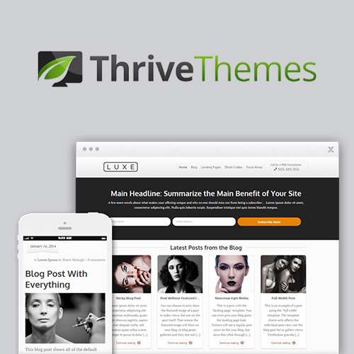 Thrive Themes Luxe WordPress Theme Thrive Themes Luxe WordPress Theme