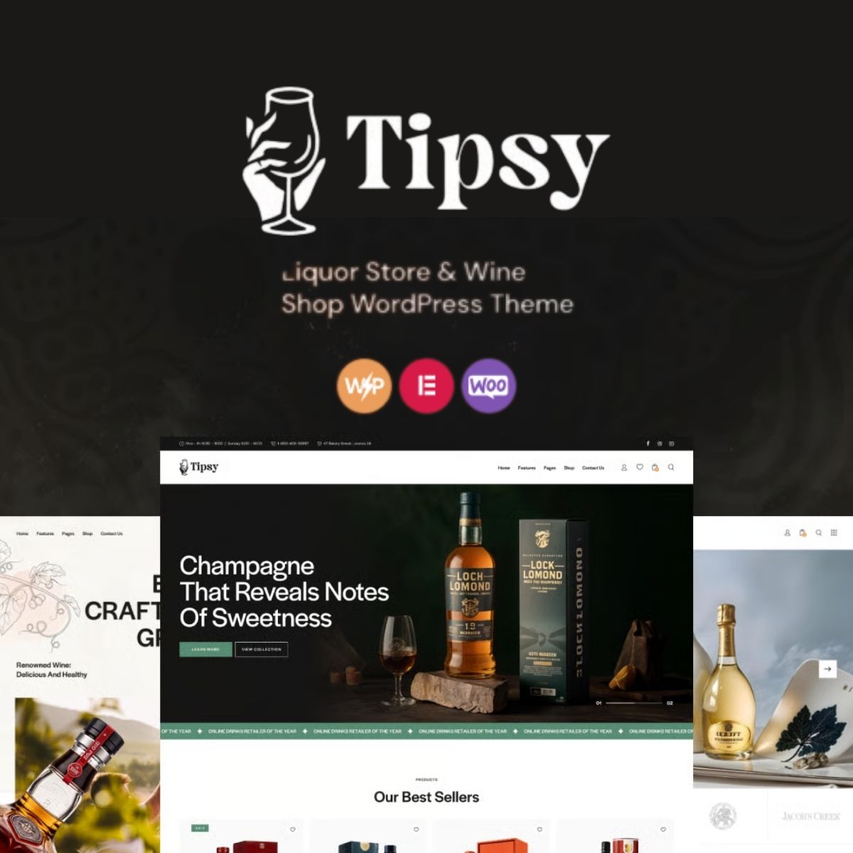 Tipsy - Liquor Store & Wine Shop WordPress Theme Tipsy - Liquor Store & Wine Shop WordPress Theme