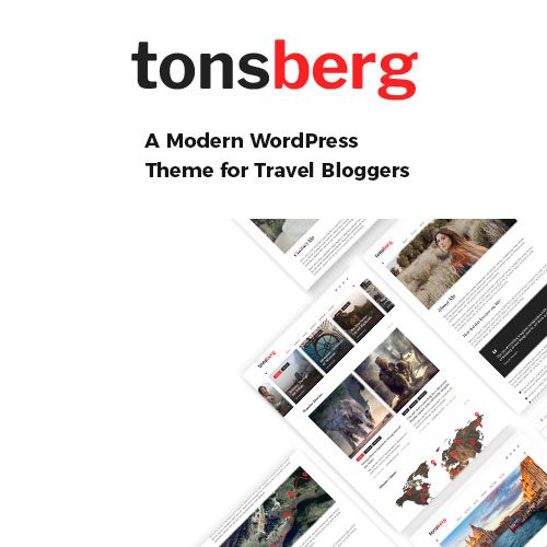 Tonsberg - A Modern WordPress Theme for Travel Bloggers Tonsberg - A Modern WordPress Theme for Travel Bloggers