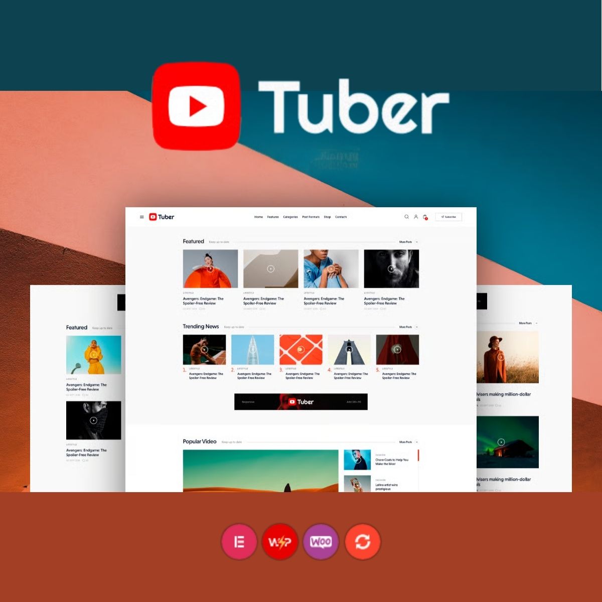Tuber - Youtube Streaming & Podcast WordPress Theme Tuber - Youtube Streaming & Podcast WordPress Theme
