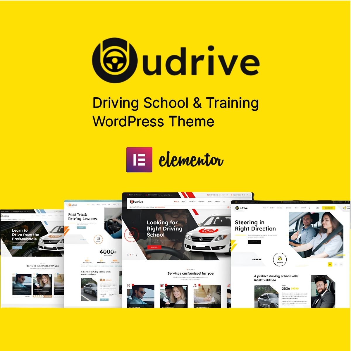 Udrive - Driving School WordPress Theme Udrive - Driving School WordPress Theme