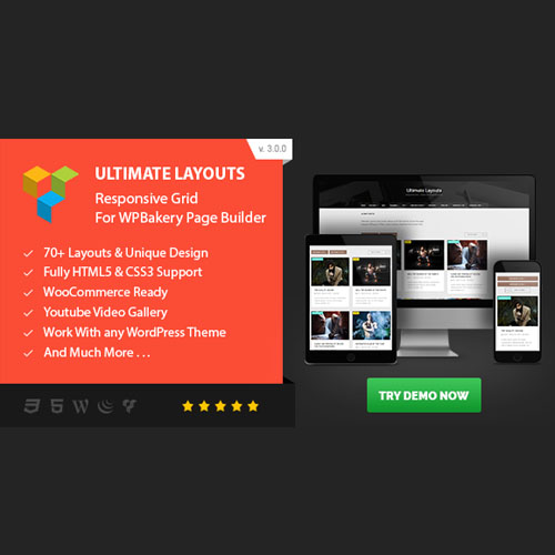 Ultimate Layouts - Responsive Grid & Youtube Video Gallery - Addon For WPBakery Page Builder Ultimate Layouts - Responsive Grid & Youtube Video Gallery - Addon For WPBakery Page Builder