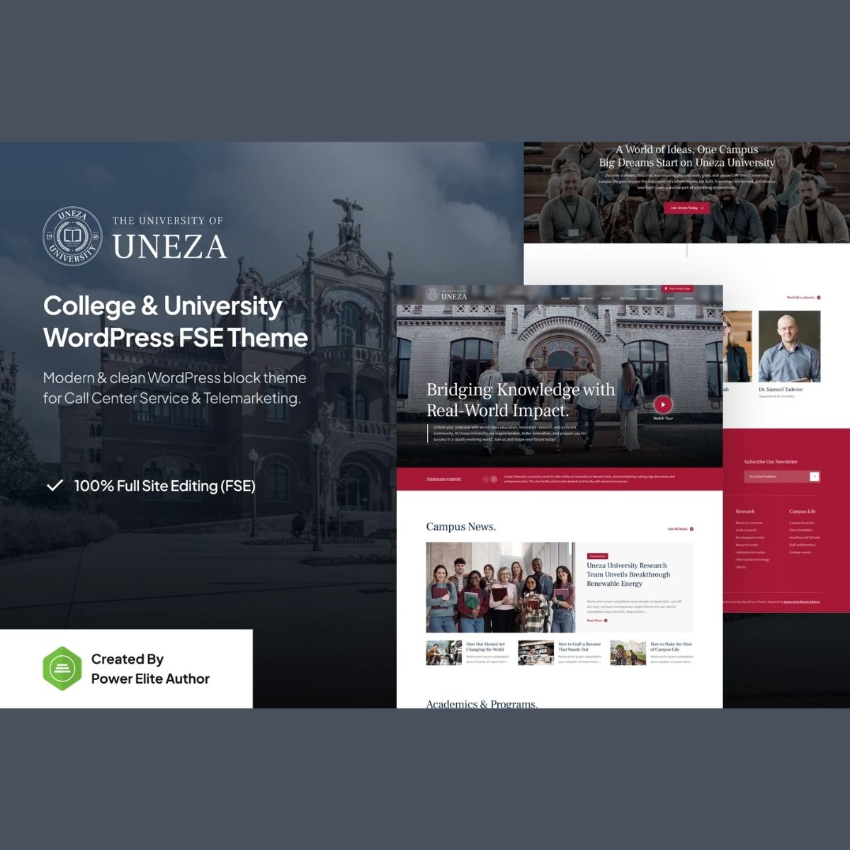 Uneza - College & University Gutenverse FSE WordPress Theme Uneza - College & University Gutenverse FSE WordPress Theme