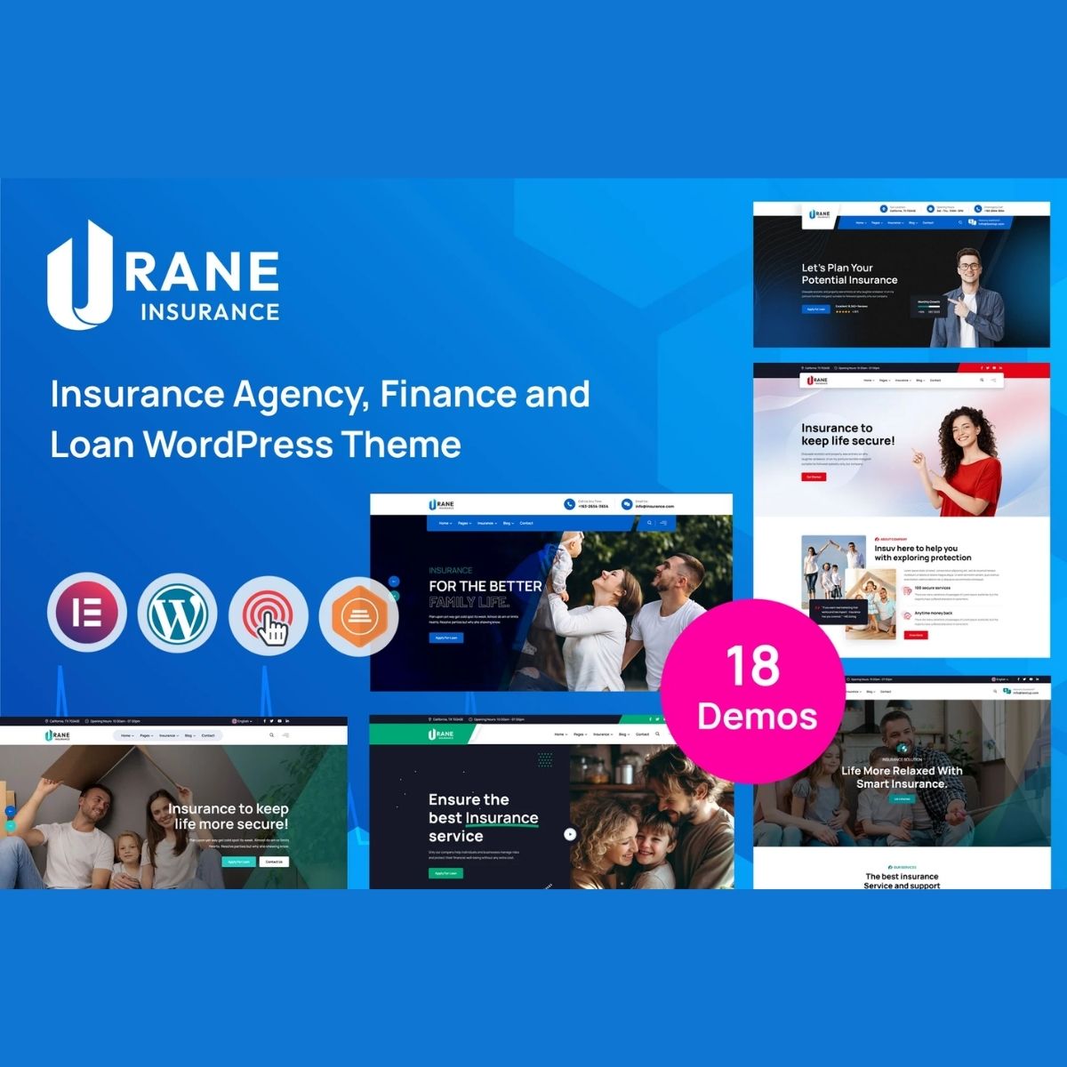 Urane – Insurance Company & Finance WordPress Theme Urane – Insurance Company & Finance WordPress Theme
