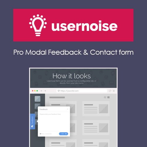 Usernoise Pro Modal Feedback & Contact form Usernoise Pro Modal Feedback & Contact form