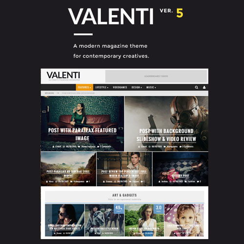 Valenti - WordPress HD Review Magazine News Theme Valenti - WordPress HD Review Magazine News Theme