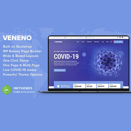 Veneno - Coronavirus Information WordPress Theme Veneno - Coronavirus Information WordPress Theme