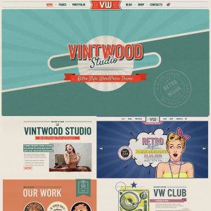 VintWood - a Vintage, Retro WordPress Theme