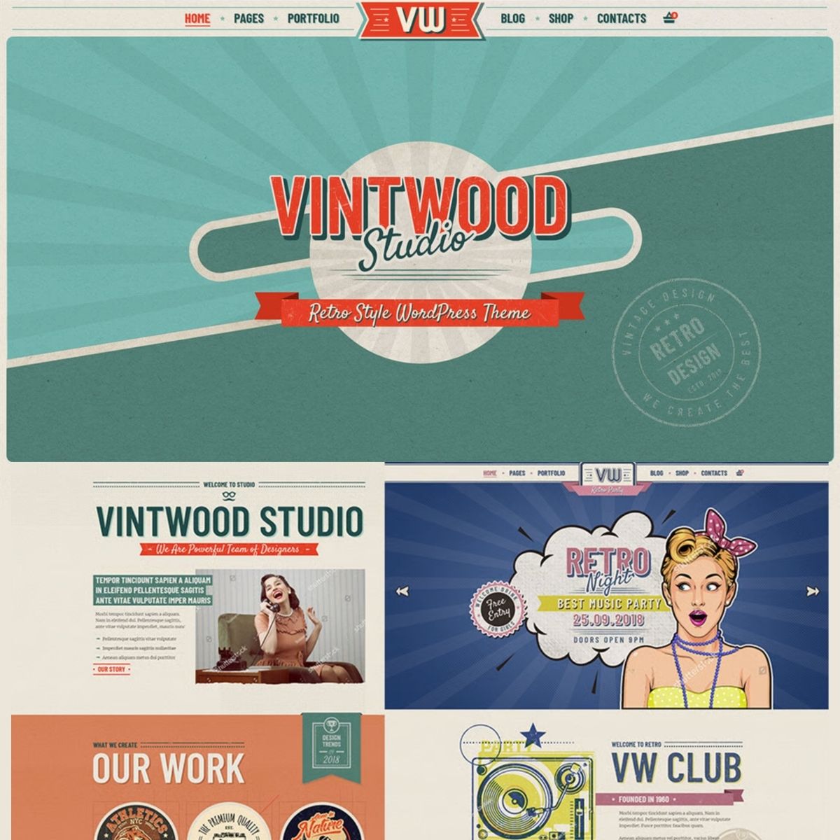 VintWood - a Vintage, Retro WordPress Theme VintWood - a Vintage, Retro WordPress Theme
