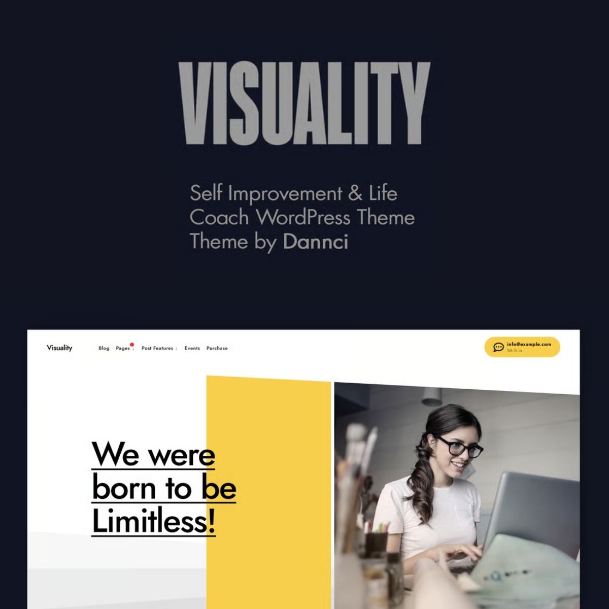 Visuality - Self Improvement & Life Coach WordPress Theme Visuality - Self Improvement & Life Coach WordPress Theme