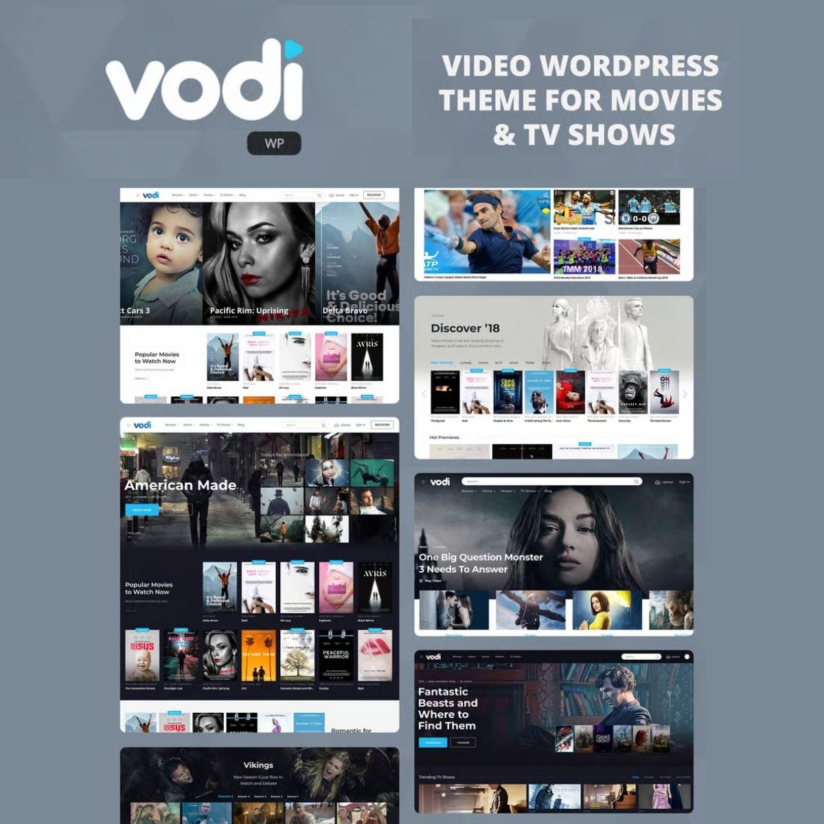 Vodi - Video WordPress Theme for Movies & TV Shows Vodi - Video WordPress Theme for Movies & TV Shows